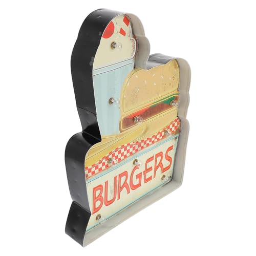 Lámpara de pared hamburguesa retro para crear un ambiente único de bar en casa