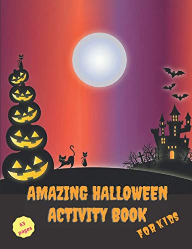 Amazing Halloween Activity Book for Kids: Halloween Coloring Pages, Mazes, Hangman and Tic Tac Toe! image 2