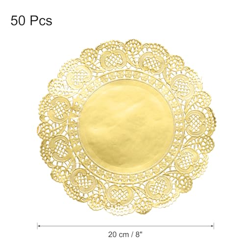 Napperons en papier dentelle dorée pour sublimer vos tables d'anniversaire et buffets - 3