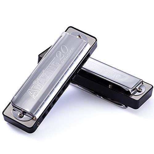 KIRANDIE Diatonic Harmonica 10 Trous Blues Harpe for la clé d’organe de la Bouche débuneuse de C/D/E/F/G/A/BB (Color… - Les Beatles, Paul McCartney, John Lennon, RIngo Starr, George Harrison KIRANDIE Diatonic Harmonica 10 Trous Blues Harpe for la clé d'organe de la Bouche débuneuse de C/D/E/F/G/A/BB (Color… – Image 5