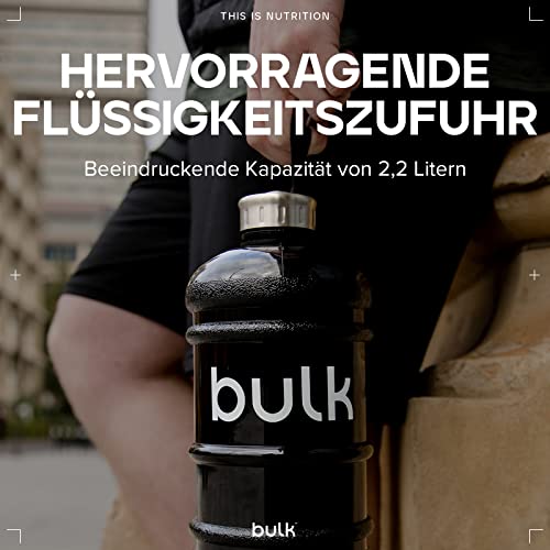 Bulk Half Gallon Wasserflasche, Sport Trinkflasche, Metallischem Schwarz, 2.2 Liter - Image 4
