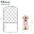 ABQ Decorative Garden Fence 10 Pack, 10.83ft (L) x 24in (H) Animal Barrier Fencing for Dog, Rustproof Metal Wire Flower Edging Border for Yard Outside Patio Landscape Decor, Arched