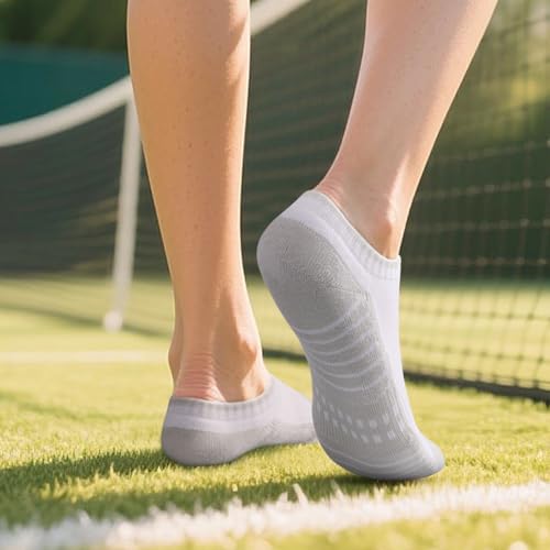 Image of YUEDGE Women's No Show Socks Breathable Invisible Ankle Socks Comfort lightweight Low Cut Socks For Women, 6 Pairs