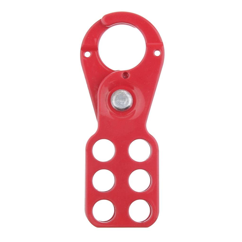 MYADDICTION Lockout Tagout Hasp with PE Coated Handle, Holds up to 6 Padlocks, 1'' Jaw-image-21