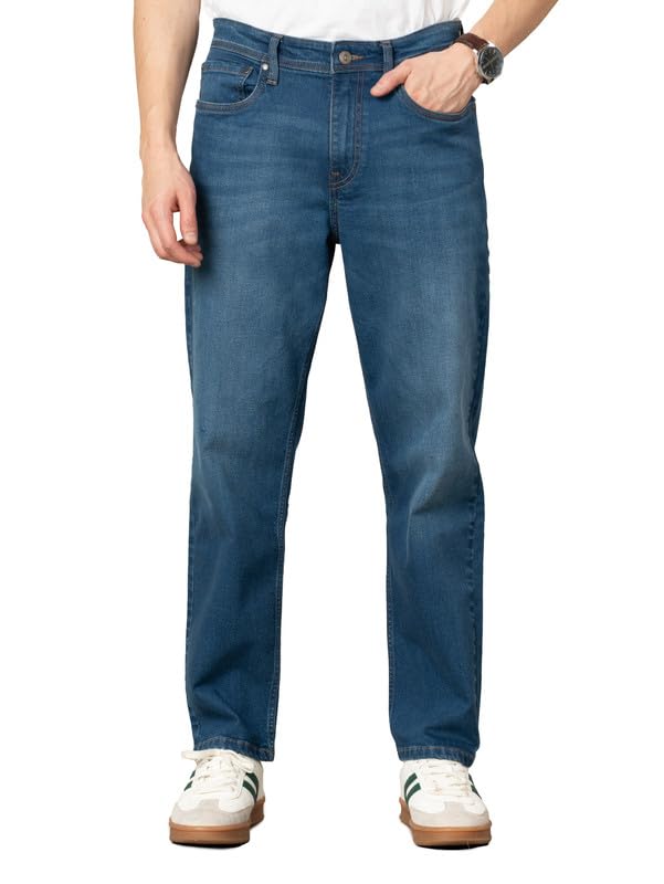 The Pant Project Whiskered Relax Fit Stretchable Jeans for Men | Mens Stylish Denim Cotton Jeans