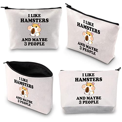 PLITI Borsa per il trucco del criceto divertente