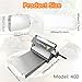 YANDDEA Folding Dough Sheeter,Counter Top Dough Sheeter,Sheeter Board Manual Dough Roller Machine,with Adjustable Thicknesses,Commercial Grade Capacity 400