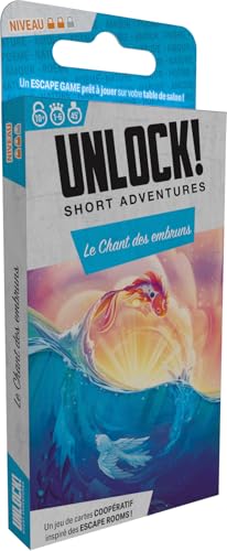 Asmodee - Unlock! Short Adventures - Le Chant des Embruns - Space Cowboys - Jeu d'enquête - Escape Game - Jeu coopératif dès 10 Ans - 1 à 6 Joueurs - 40 Min - en français