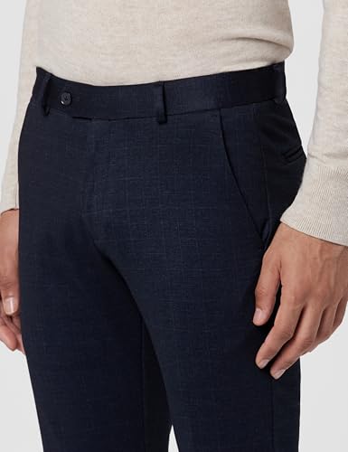 Image of Peter England Men's Mid Rise Regular Fit Trousers