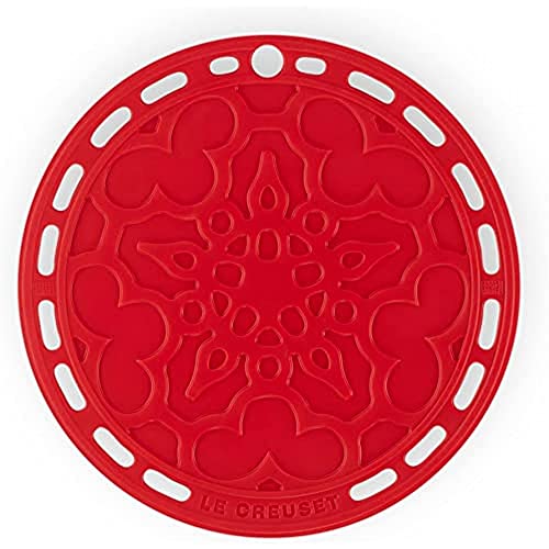 Le Creuset Silicone French Trivet, 8" , Cerise #TOP20