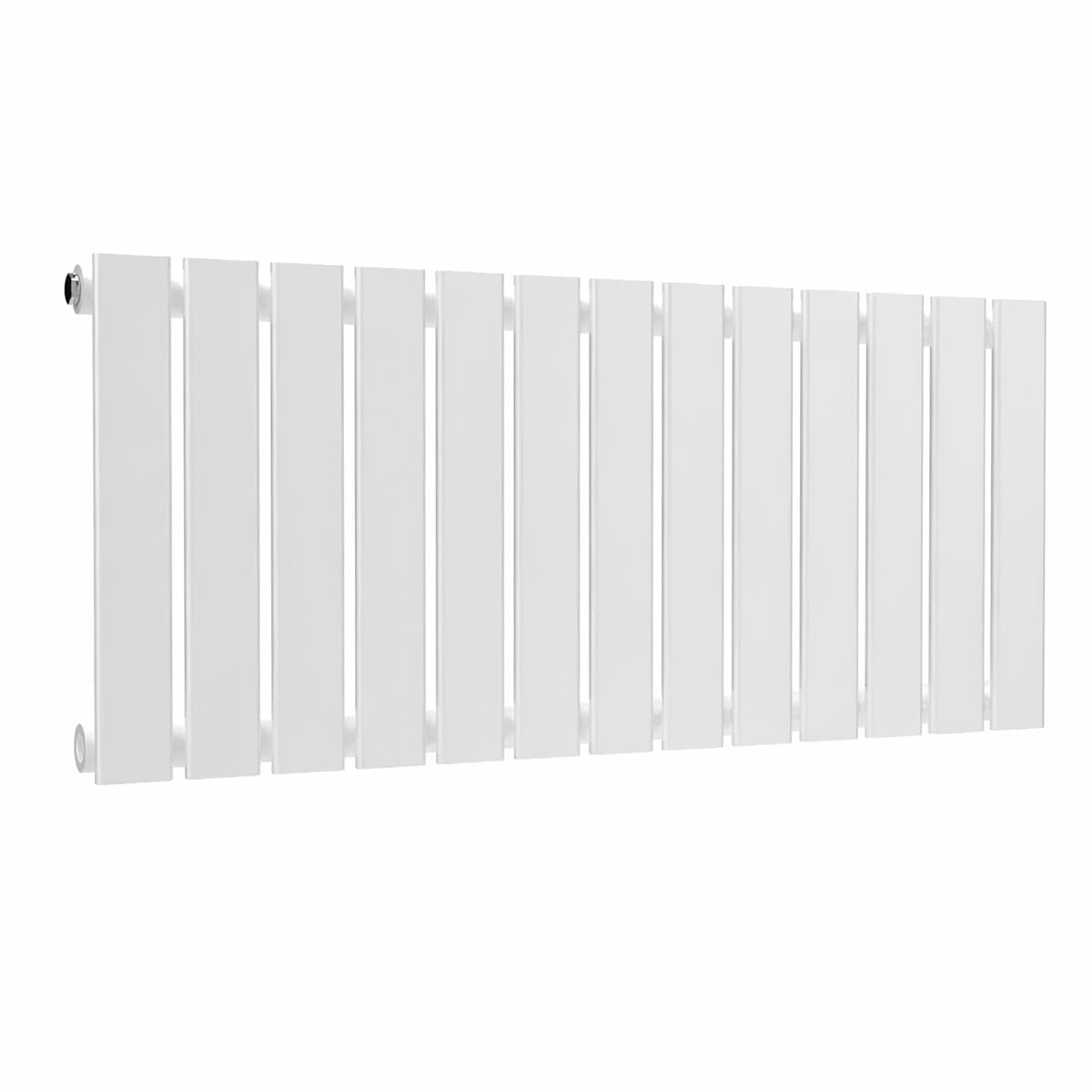 Lux Heat White Flat Horizontal Single Panel Designer Radiator 400Mm (H) X 910Mm (W)