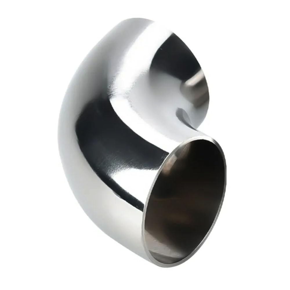Accesorio de tubería de codo de 90 grados de acero inoxidable 304 for la industria alimentaria, 1 pieza(76mmx2mm)