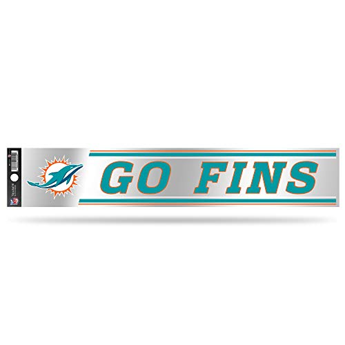 Rico Industries NFL Tailgate Sticker, 3 x 17-inches, Miami Dolphins