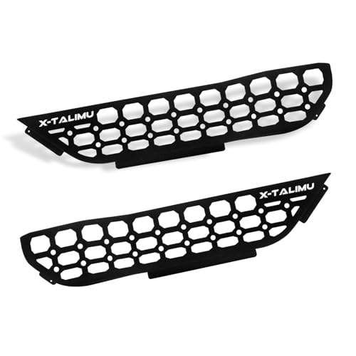 X-TALIMU Metal Front Door Pockets Storage Box for Jeeps 2018-2025 Wrangler JL/JLU & 2020-2025 Gladiator JT, Steel Flocking Replaces Weak Saggy Net (Front Door 2 PCS)