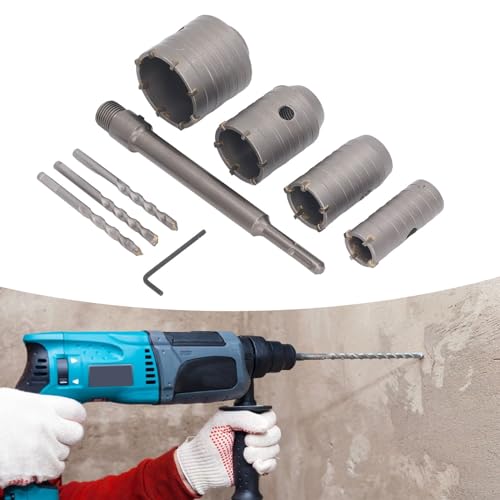 Kit de sierras copa de 30mm a 65mm para concreto y ladrillo miniatura 6
