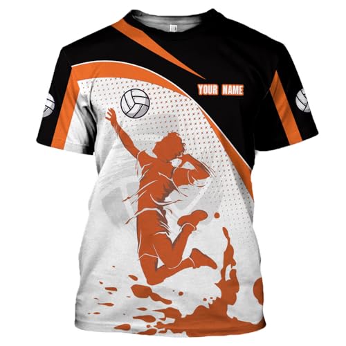 MAPrints Personalized Volleyball Shirt, Volleyball 3D Tshirt for Men & Women, Volleyball Uniform, Shirt for Volleyball Lover (Volleyball 27)