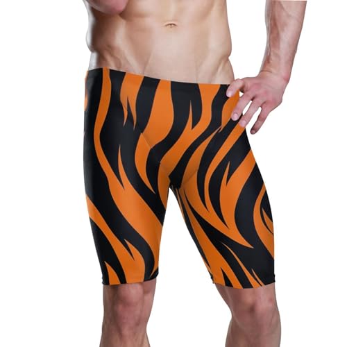 Tiger Stripe Swim Jammers Swimsuit for Men XXL B0402149
