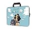 HEABPY 15 inch Neoprene Laptop Carrying Bag Case Notebook Ultrabook Tablet Travel Cover with Handle Zipper Sleeve Fits 14 15 15.4 inch Netbook/Laptop (Pack Dog)