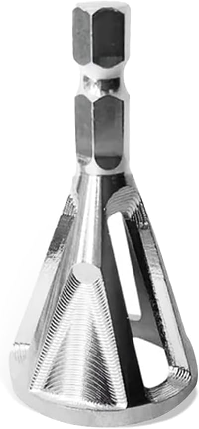 Deburring Chamfer Tool for Drill, Stainless Steel External Chamfer Cutter for Bolts & Pipes, Quick Burr Removal and Edge Repair Tool for DIY Metal Work and Home Workshop Use