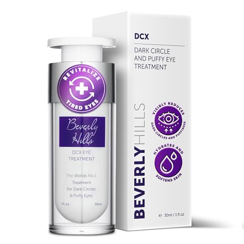 BEVERLY HILLS Eye Cream for Dark Circles and Puffy Eyes | Hydrating Under Eye Cream with Hyaluronic Acid for Men & Women | Brightener Eye Cream for Wrinkles and Crow's Feet | 1 Fl. Oz, 90-Day Supply