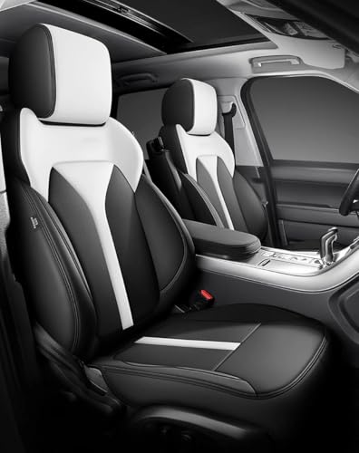 Housses siège voiture en noir et blanc pour Nissan Qashqai J11 et X-Trail T32