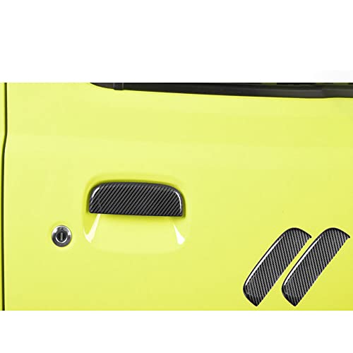 Boltry スズキ 新型ジムニー JB64 JB74型 ステンレス材質 ドアハンドルカバー2Pcs 車種専用設計 装着簡単 (炭素繊維)
