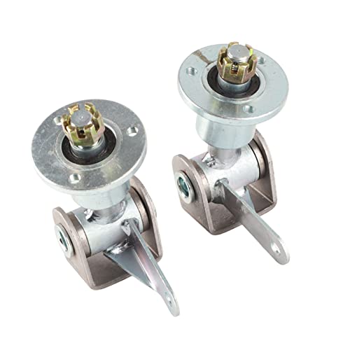 Front Wheel Hub 17mm 3 Stud Steering Knuckle Spindle with Bearing Flange for 5in Tires 6mm Studs, Direct Replacement for Go Kart ATV Quad Bike