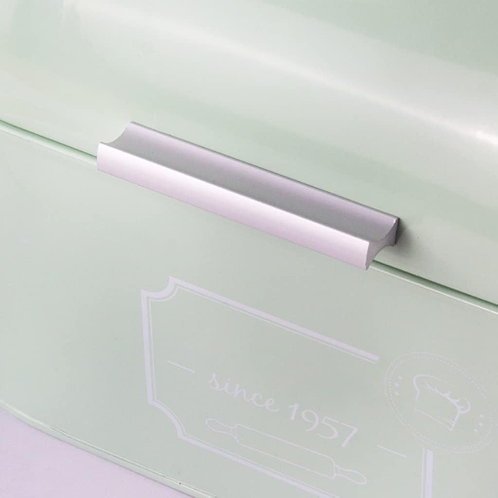 Retro Bread Boxes Large Capacity Kitchen Countertop Metal Storage Tin for Bread Household Loaf Container