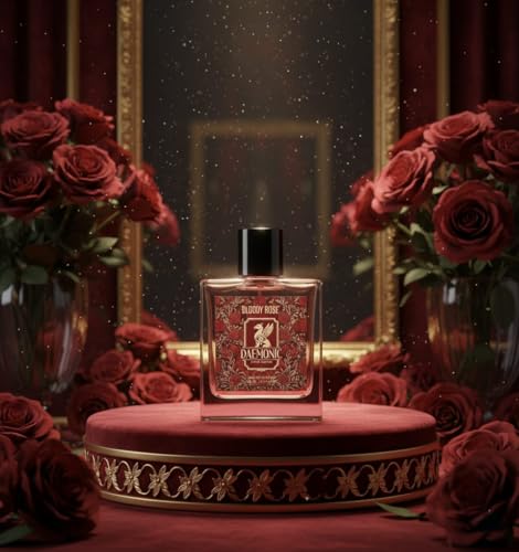 Image of DAEMONIC Rose & Danhil Sandalwood Eau de Parfum | Unisex Floral Woody Perfume with Musk, Patchouli & Bergamot | Long-Lasting Natural Luxury Fragrance | Premium EDP 50ml (Rose Perfume) | For Men & Women
