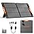 TWELSEAVAN 100W Solar Panel for Jackery/EF/Bluetti/Anker/Goal Zero Power Station, IP68 Waterproof 23.5% Efficiency ETFE Portable Foldable Solar Charger with Adjustable Kickstand for Camping Outdoor