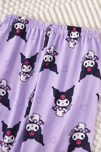 Image of SHRIMATE Apparels Cute Cartoon Character Girls Night Suit - Boutique Style Long Sleeve Graphic Cotton Blend Top and All-Over Print Pajamas