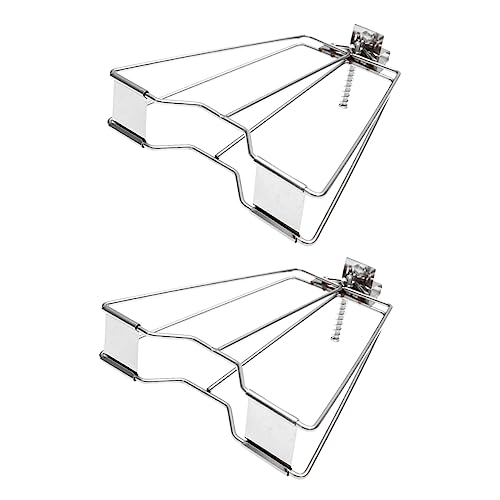 Totority 2pcs Sturdy Bbq Clip Chicken Grill Basket Chicken Racks for Grilling Accessories Set