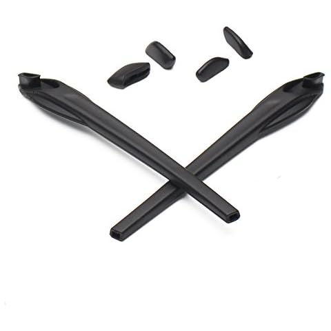 Mryok Replacement Earsocks Nosepieces Kits for Oakley Flak 2.0/2.0 XL - Black Cover