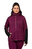 ulla popken fleecejacke verstellbare Kapuze mit Kinnschutz
