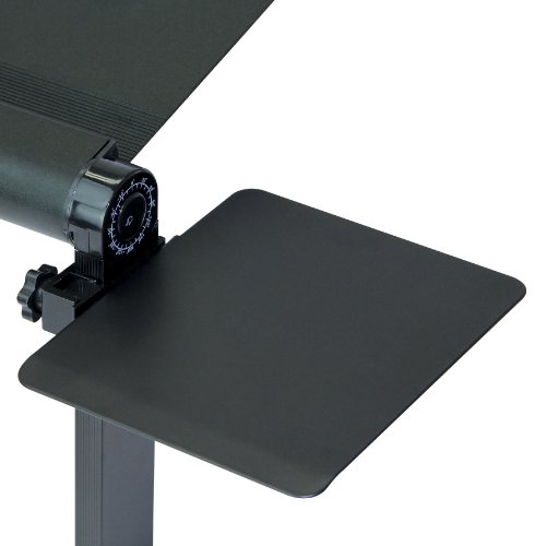 SOJITEK Black Mousepad Attachable to Folding Laptop Notebook Tray Book Stand - Does NOT Include Laptop Stand
