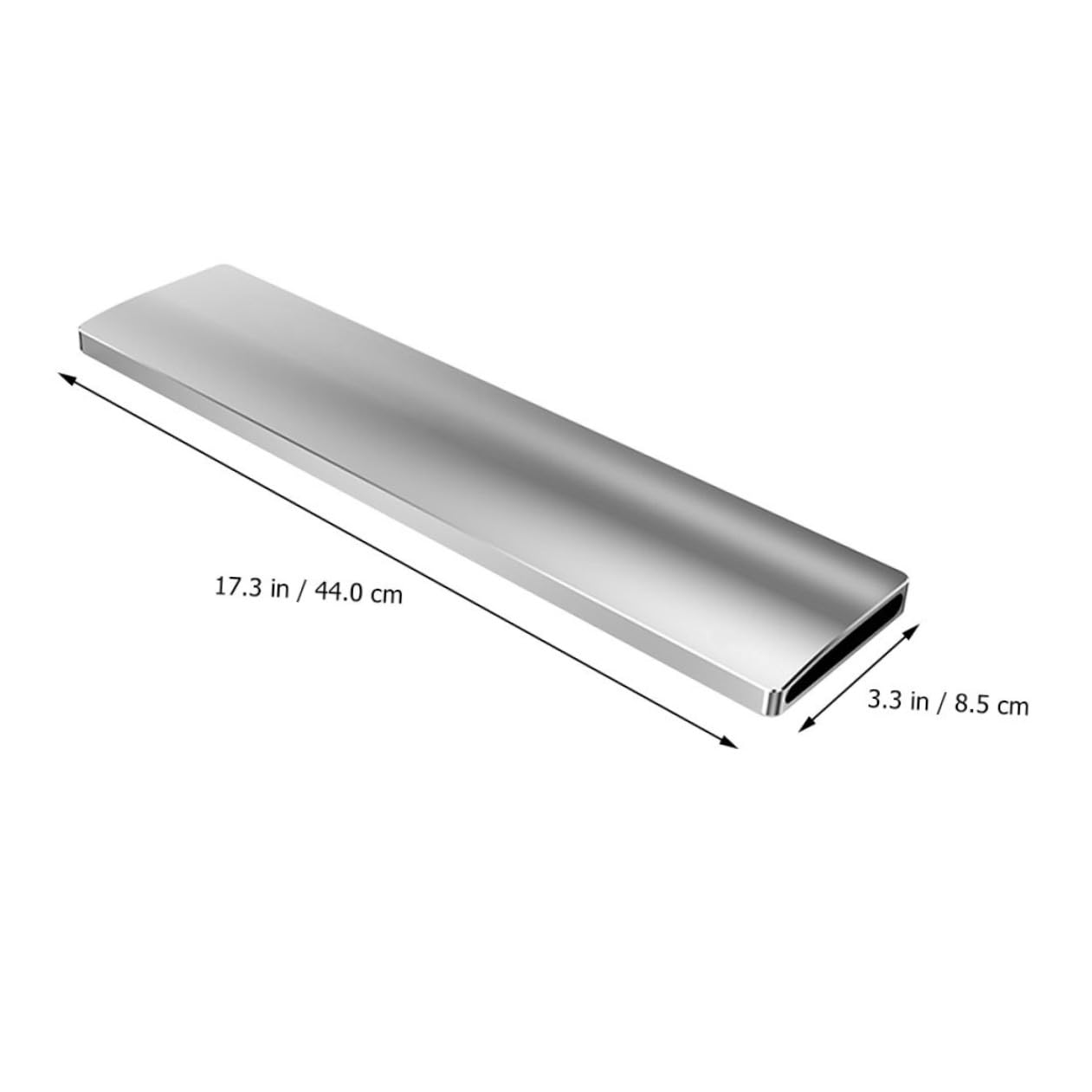 Handgelenkauflage für 104 Tasten aus Aluminiumlegierung Silber Mechanischen