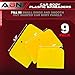 ABN Automotive Body Filler Spreader - 3 Sizes - 9pc Reusable Plastic Puddy Scraper Set for Fillers, Putties, and Paint