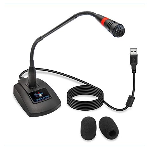 ECS WordSentry 19" Gooseneck Unidirectional USB Microphone with Mute Button, Streaming, Voice Over, Podcast, and Gaming External Standalone Mic