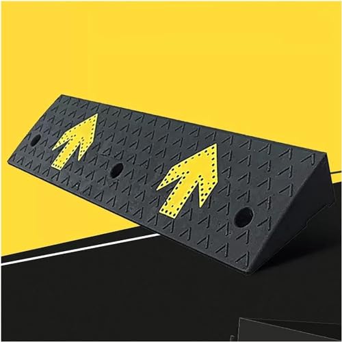 Driveway Curb Ramps,Portable Heavy Duty Rubber Shed,Threshold Ramps for Sidewalk Cars s Mobility (Size : 11cm/4.3in) (One Color 6cm/2.3in)