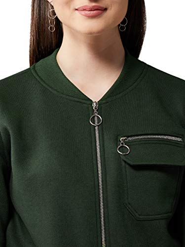 Image of Miss Olive Women's Relaxed (MOAW19JKT03-20-48 Green XL)
