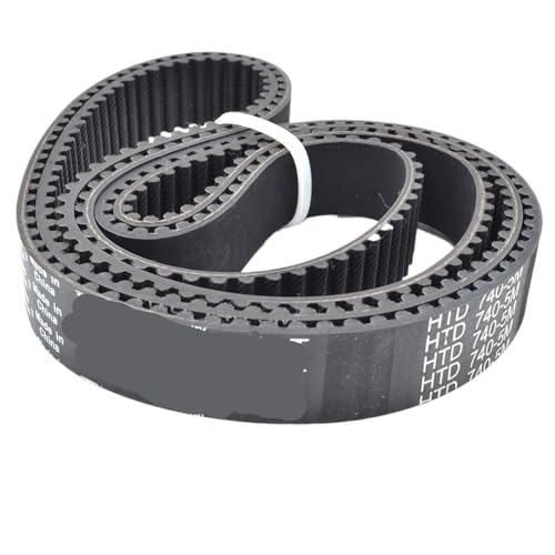Courroie de distribution HTD 5M 710mm de longueur et 12mm de large en caoutchouc noir