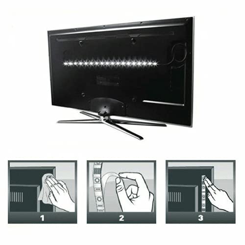 Tira LED adhesiva flexible blanca 30 cm 18 LEDs miniatura 7
