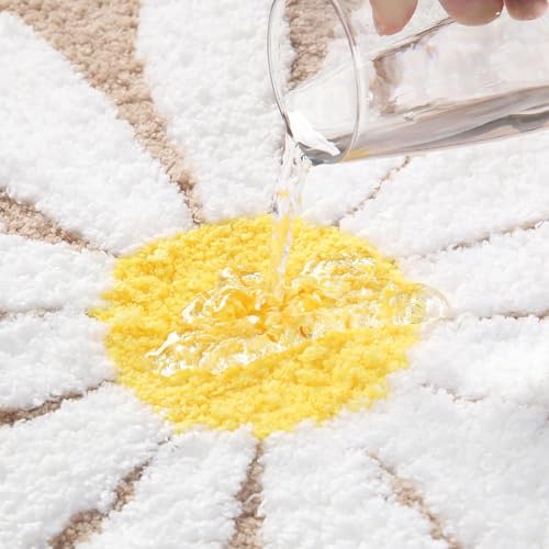Image of AAZEEM Mat Rugs Non-Slip Abstract Bath Rugs Cute Mat Washable for Tube|Rectangular Door Mat for Home |Drawingroom |Easy Clean Indoor and Outdoor Floor Mat |Super Absorbent |Beige|16 inchx24 inch & 20 inchx32 inch |