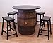 Aunt Molly's Barrels Whiskey Barrel Table-36 Table Top-(4) 24