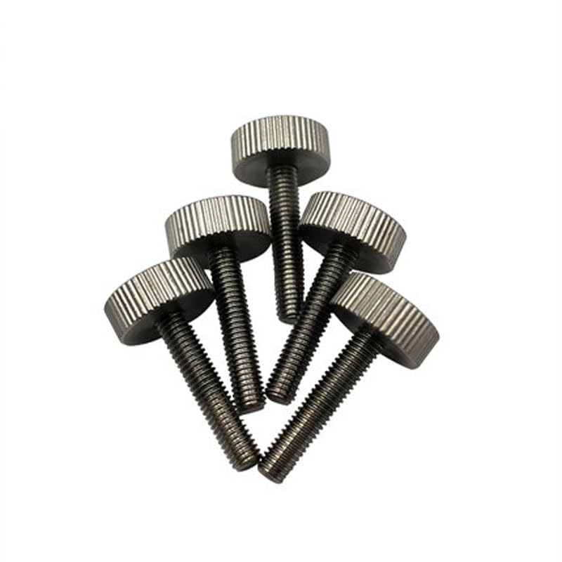 Generic M5 Thumb Screw Flat Head Screw CB835 Knurled Hand Bolts Stainless Steel Bolt 2PCS - (Size: M8 x50mm)
