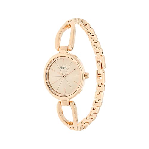 Titan Raga Viva Rose Gold Dial Women Analog Watch With Metal Strap-Ns2579Wm01 (Image - 3)