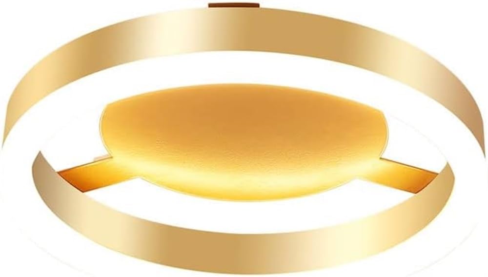 Plafonnier doré à LED anti-éblouissement pour bureau et salon