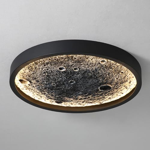Lámpara de techo empotrada para pasillo con pantalla de resina y metal, luminaria de estilo minimalista moderno con pantalla color crema cálida para balcón, ideal para iluminación de cocina y dormito