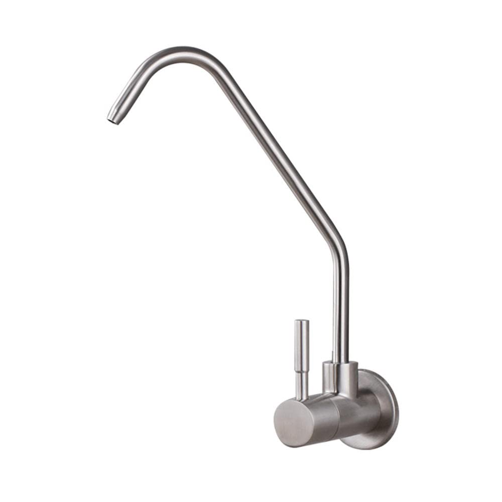 Robinet de cuisine filtre eau froide murale acier inoxydable ouverture 2cm - 6