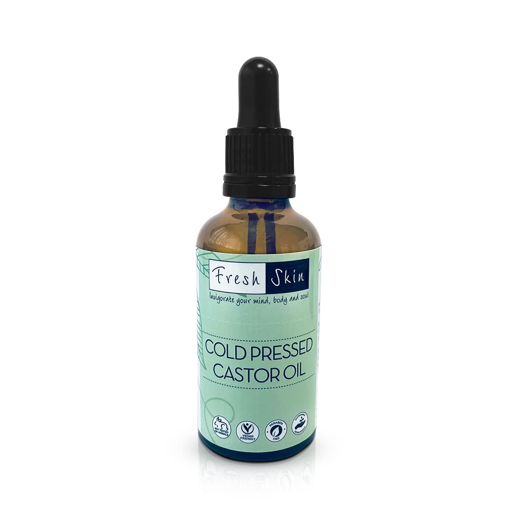 Freshskin Beauty Ltd Amber 50Ml Castor Oil 100% Pure Cold Pressed - Bp Grade!